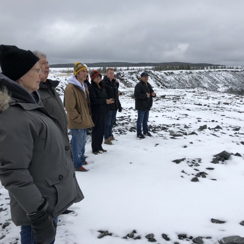 Troilus October 2018 Site Visit with Chief Thomas Neeposh and Council
