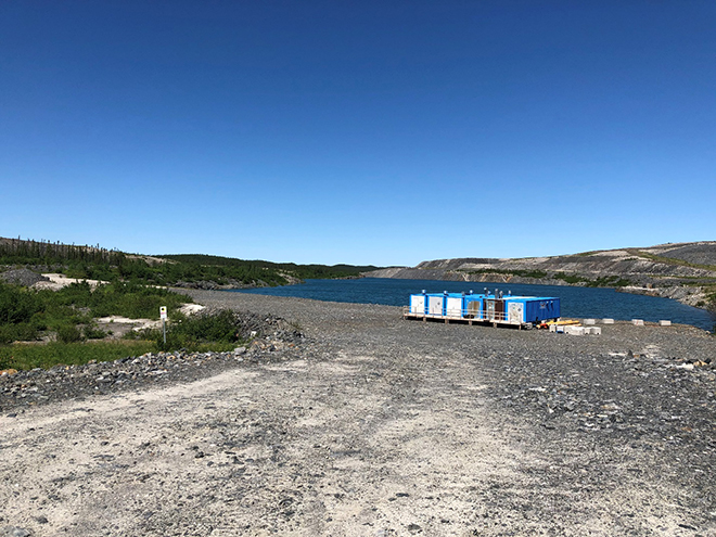 Figure 1 - Installation de traitement et de pompage des eaux du fosses J4